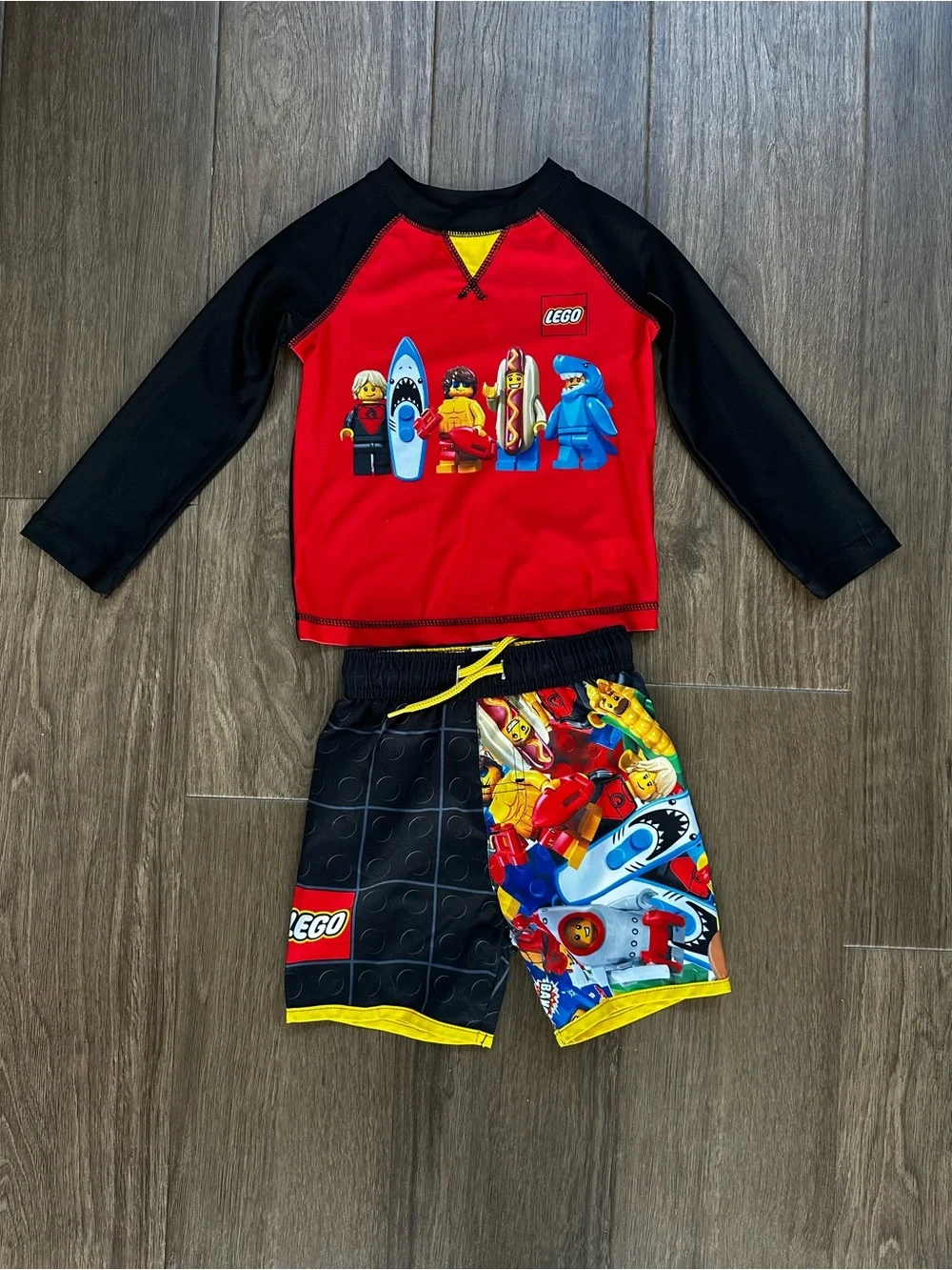 Like New Lego Boys' Rash Guard Swim Suit Set